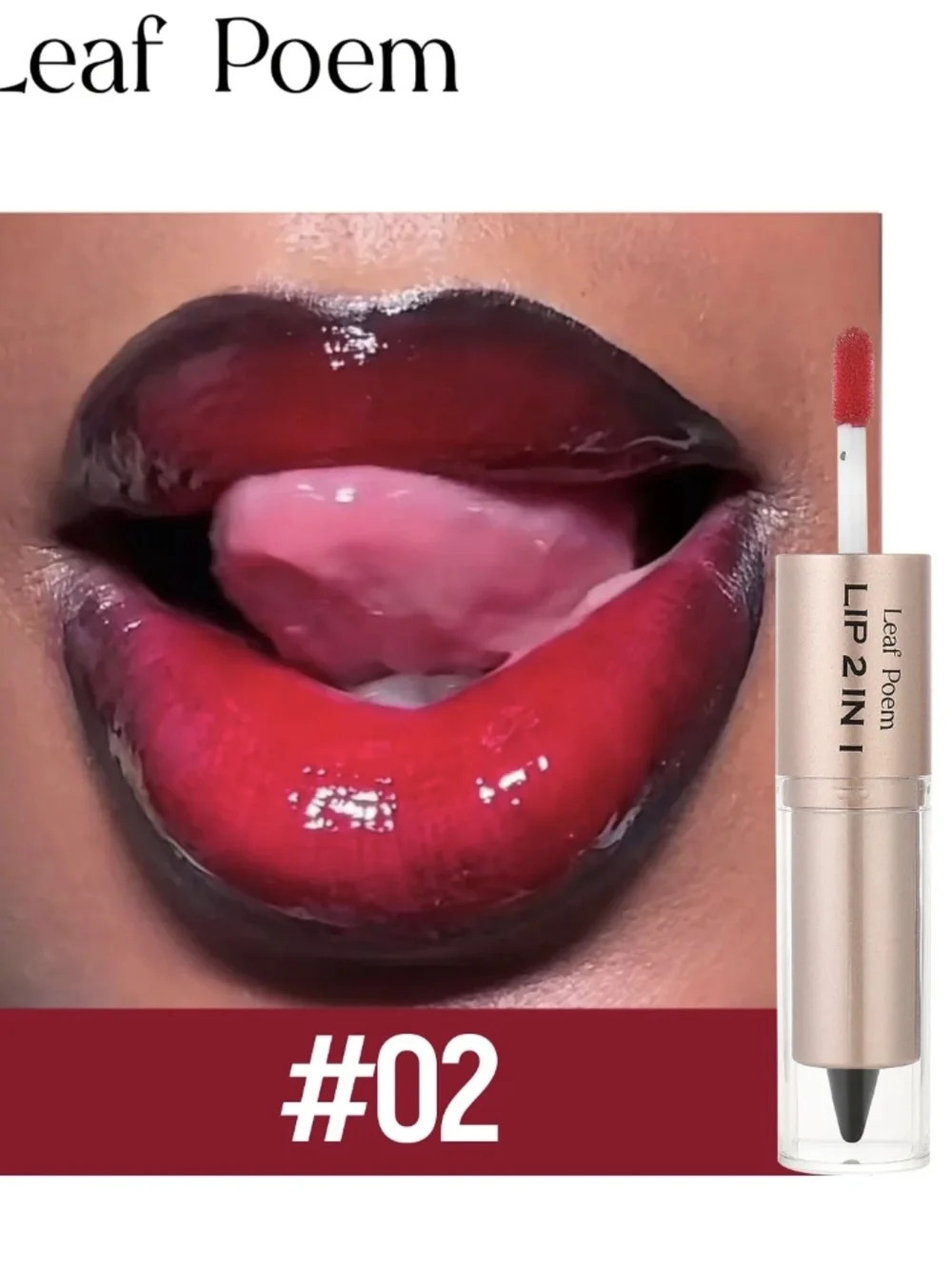 Lip 2 in 1 Gloss & Liner - #02 Red